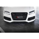 Front Ansatz V.4 für Audi RS7 C7 Facelift schwarz...