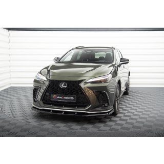 Front Ansatz V.1 für Lexus NX F-Sport Mk2 schwarz Hochglanz