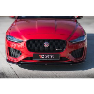 Front Ansatz für Jaguar XE R-Dynamic X760 Facelift schwarz Hochglanz