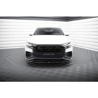 Front Ansatz V.2 für Audi SQ8 / Q8 S-Line Mk1 schwarz Hochglanz