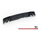 Diffusor Heck Ansatz für + Endschalldampfer Sportauspuff Attrappe Audi S6 / A6 S-Line C8