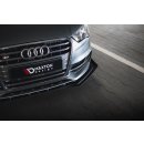 Street Pro Front Ansatz für +Flaps für + Flaps Audi S3 / A3 S-Line Limousine 8V schwarz Hochglanz