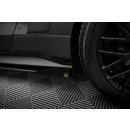 Street Pro Seitenschweller Ansatz für + Flaps Ford Mustang GT Mk6  schwarz Hochglanz