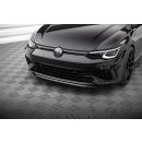 Front Ansatz V.7 für Volkswagen Golf R Mk8 schwarz Hochglanz