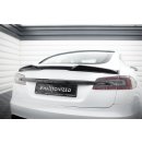 Spoiler CAP für 3D Tesla Model S Plaid Mk1 Facelift schwarz Hochglanz