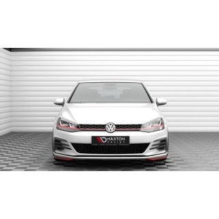 Front Ansatz für Seite Volkswagen Golf GTI Mk7 Facelift schwarz Hochglanz