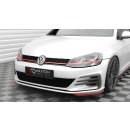 Front Ansatz für Seite Volkswagen Golf GTI Mk7 Facelift schwarz Hochglanz