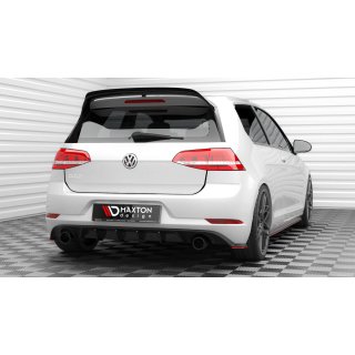 Heck Ansatz Flaps Diffusor V.2 für Volkswagen Golf GTI Mk7 Facelift schwarz Hochglanz