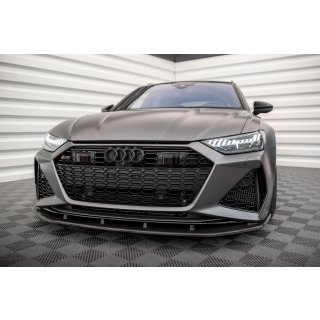 Set of Carbon Fiber Splitters Audi RS6 C8 schwarz matt