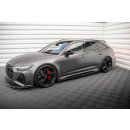 Set of Carbon Fiber Splitters Audi RS6 C8 schwarz matt