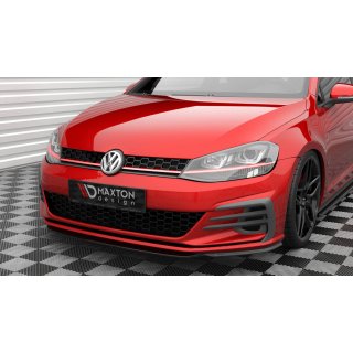 Front Ansatz V.5 für Volkswagen Golf GTI Mk7 Facelift schwarz Hochglanz