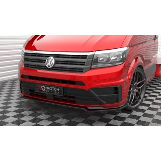 Front Ansatz V.2 für Volkswagen Crafter Mk2 schwarz Hochglanz