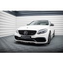 Front Ansatz V.2 für Mercedes-AMG C63 Limousine / Kombi W205 / S205 schwarz Hochglanz