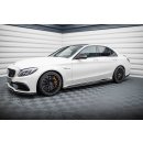 Seitenschweller Ansatz V.2 für Mercedes-AMG C63 Limousine / Kombi W205 / S205 schwarz Hochglanz