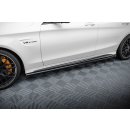 Seitenschweller Ansatz V.2 für Mercedes-AMG C63 Limousine / Kombi W205 / S205 schwarz Hochglanz