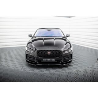 Front Ansatz V.1 für Jaguar XE X760 Facelift schwarz Hochglanz