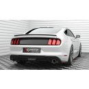 Heck Ansatz Flaps Diffusor V.2 für Ford Mustang Mk6 Facelift schwarz Hochglanz