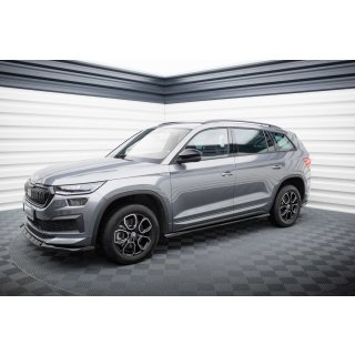 Seitenschweller Ansatz für Skoda Kodiaq Sportline Mk1 Facelift schwarz Hochglanz