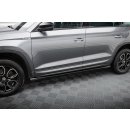 Seitenschweller Ansatz für Skoda Kodiaq Sportline Mk1 Facelift schwarz Hochglanz