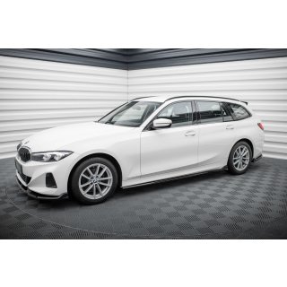 Seitenschweller Ansatz für BMW 3er Limousine / Touring G20 / G21 Facelift schwarz Hochglanz