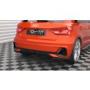 Heck Ansatz Flaps Diffusor V.2 für Audi A1 S-Line GB schwarz Hochglanz