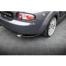 Heck Ansatz Flaps Diffusor für Mazda MX5 NC (Mk3) schwarz Hochglanz