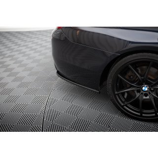 Heck Ansatz Flaps Diffusor V.3 für BMW 5er M-Paket F10 schwarz Hochglanz