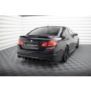 Heck Ansatz Flaps Diffusor V.3 für BMW 5er M-Paket F10 schwarz Hochglanz