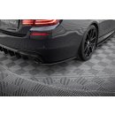 Heck Ansatz Flaps Diffusor V.3 für BMW 5er M-Paket F10 schwarz Hochglanz