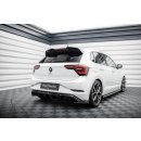 Diffusor Heck Ansatz für Volkswagen Polo GTI Mk6 Facelift schwarz Hochglanz