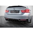 Diffusor Heck Ansatz für BMW 4er Coupe / Gran Coupe / Cabrio M-Paket F32 / F36 / F33 (Version mit Doppelauspuff auf beiden Seiten)