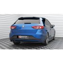 Heck Ansatz Flaps Diffusor V.3 für Seat Leon FR Sportstourer Mk3 schwarz Hochglanz