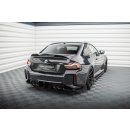 Heck Ansatz Flaps Diffusor V.6 für BMW M2 G87 schwarz Hochglanz