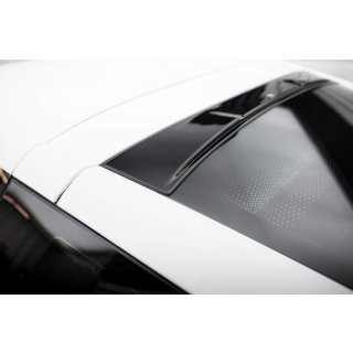 Heckscheiben Spoiler für Chevrolet Corvette C7 schwarz Hochglanz