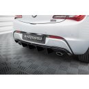 Diffusor Heck Ansatz für Opel Astra GTC OPC-Line J (Version mit Einzelauspuff auf beiden Seiten) schwarz Hochglanz