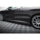 Seitenschweller Ansatz für Mercedes-Benz S Coupe AMG-Line C217 Facelift schwarz Hochglanz