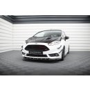 Front Ansatz V.6 für Ford Fiesta ST Mk7 Facelift schwarz Hochglanz