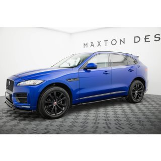 Seitenschweller Ansatz für Jaguar F-Pace R-Sport Mk1 schwarz Hochglanz