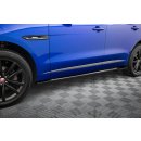 Seitenschweller Ansatz für Jaguar F-Pace R-Sport Mk1 schwarz Hochglanz