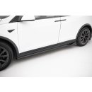 Seitenschweller Ansatz für V.2 für Tesla Model X Mk1 Facelift schwarz Hochglanz