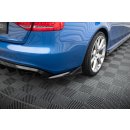 Heck Ansatz Flaps Diffusor V.2 für Audi S4 Limousine B8 schwarz Hochglanz