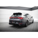 Diffusor Heck Ansatz für + Endschalldampfer Sportauspuff Attrappe Seat Leon ST FR Mk4