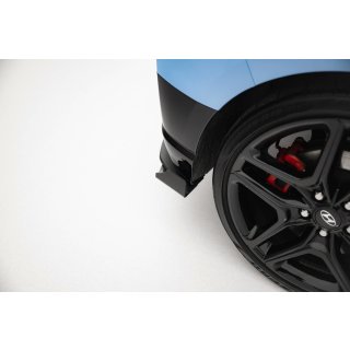 Hintere Seiten Flaps für Hyundai Veloster N Mk2 schwarz Hochglanz