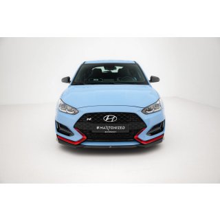 Front Ansatz V.1 für Hyundai Veloster N Mk2 schwarz Hochglanz