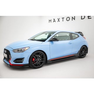 Seitenschweller Ansatz für Hyundai Veloster N Mk2 schwarz Hochglanz