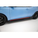 Seitenschweller Ansatz für Hyundai Veloster N Mk2 schwarz Hochglanz