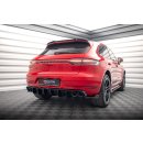 Diffusor Heck Ansatz für Porsche Macan GTS / Sport Design Mk1 Facelift schwarz Hochglanz