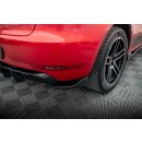 Heck Ansatz Flaps Diffusor V.2 für Porsche Macan GTS / Sport Design Mk1 Facelift schwarz Hochglanz