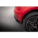 Heck Ansatz Flaps Diffusor V.2 für Porsche Macan GTS / Sport Design Mk1 Facelift schwarz Hochglanz