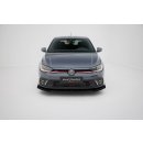 Street Pro Front Ansatz für +Flaps für Volkswagen Golf GTI / GTE / R-Line Mk8 Facelift schwarz Hochglanz